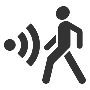 wi-fi signal with a person next to it